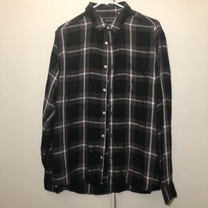 Guess men's black gray long sleeve